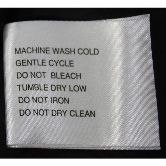 Michael Michael Kors Hooded Puffer Jacket S Black Mixed Media Zip - Picture 7 of 11